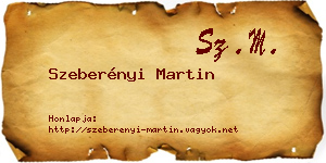 Szeberényi Martin névjegykártya
