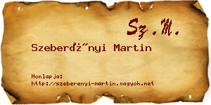 Szeberényi Martin névjegykártya